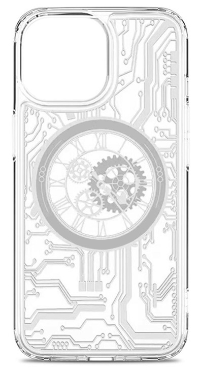 Clockwork MagSafe kryt pro iPhone (Stříbrný)_2